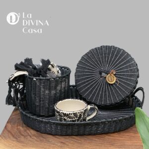 Set de Rollizo Ovalado Negro