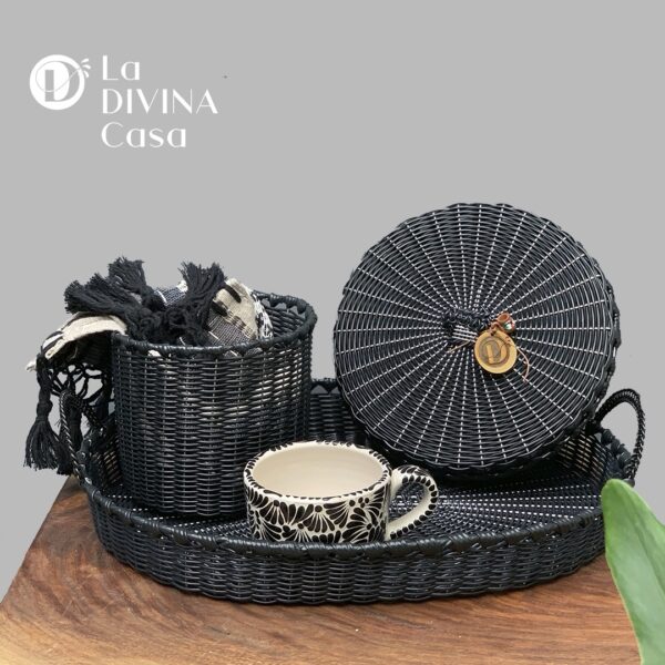 Set de Rollizo Ovalado Negro