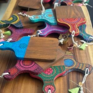 Tabla para Charcutería de Madera con Arte Alebrije | Chica
