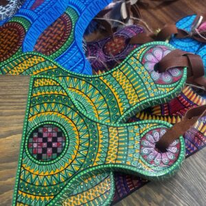 Set de tablas y servilletero verde