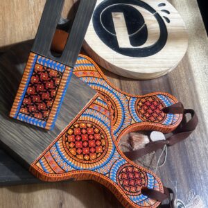 Set de tablas y servilletero naranja