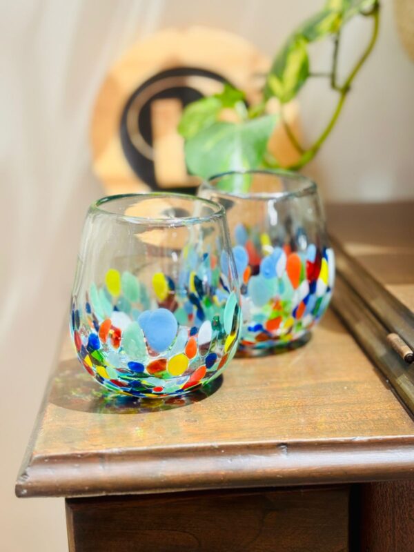 Vaso gota mitad Confetti