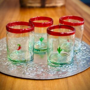 Juego de vasos viva México.