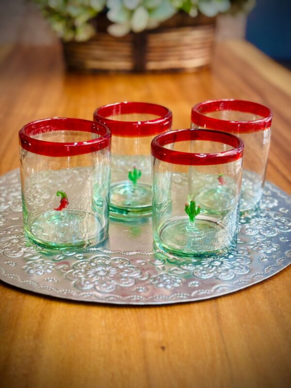 Juego de vasos viva México.