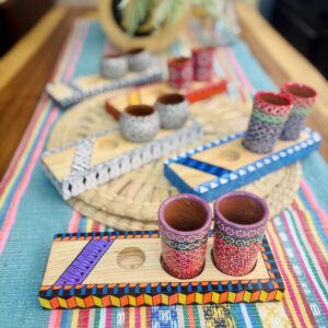 Set de tequileros Alebrijes