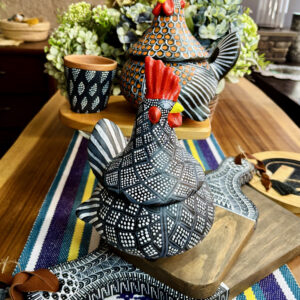 Juego de azucarera y tazón de barro