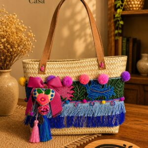 Bolsa de Palma Bordada Chiapas – Asas de Piel